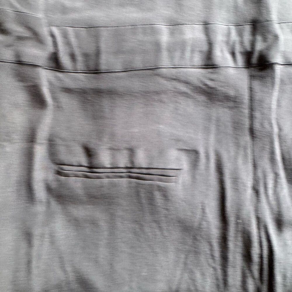 Superfine 100% Silk Made In Italy Gray Button Front Jumpsuit Sz S Quiet Luxury - Picture 4 of 16